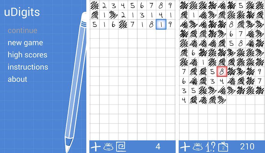 Doodle Digits gameplay screenshot